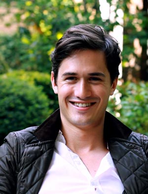 Charlie Siem: Portrait of him grinning happily