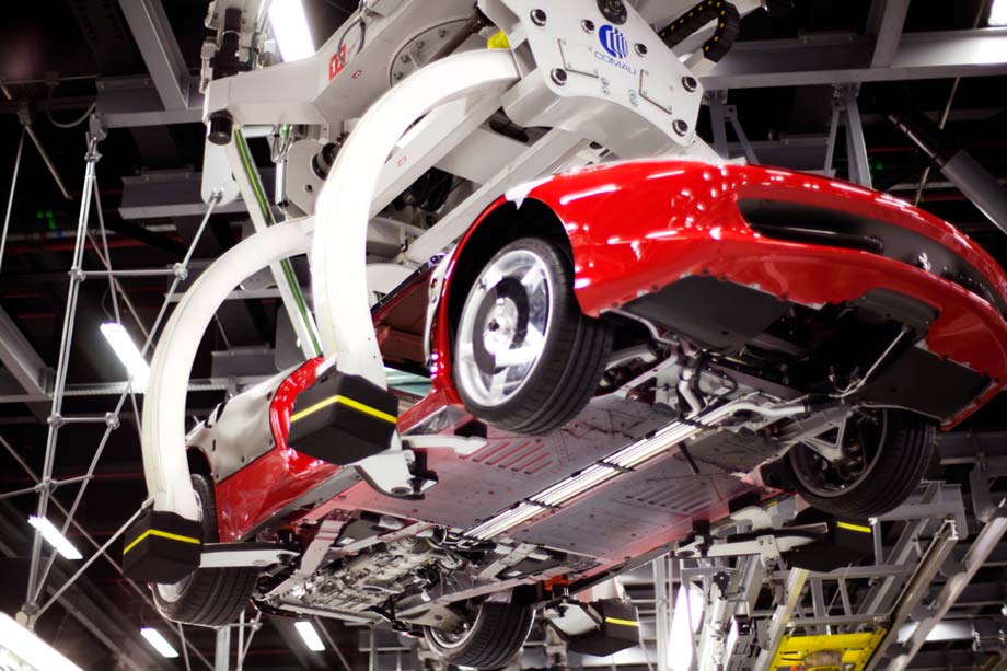 Ferrari 458 Spider on the V8 Assembly Line