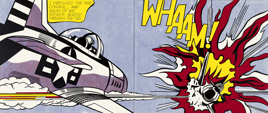 Lichtenstein_Whaam!!_1963 Roy Lichtenstein, Whaam!!. 1963