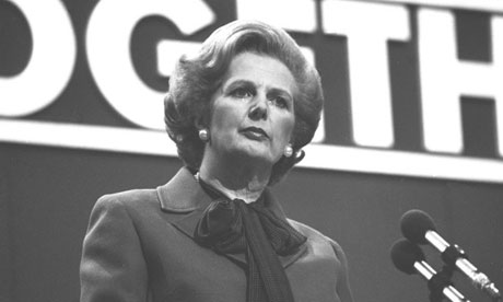 Margaret Thatcher as prime minister in 1980. Photograph: PA Archive