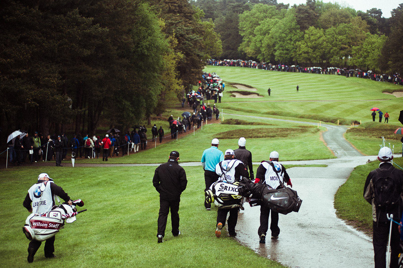 BOSS-Golf-PGA Championship, golfers carrying their bags across course,Morgan O'Donovan