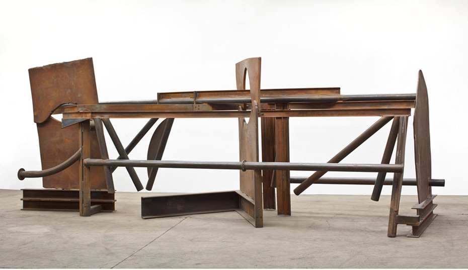 ANTHONY CARO Morning Shadows, 2012 Steel, rusted 92 7/8 x 77 5/8 inches (236 x 630 x 197 cm) © Barford Sculptures Ltd. Photo by John Hammond