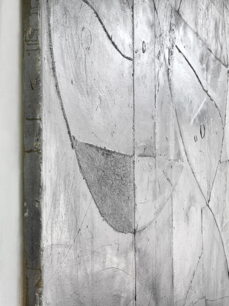 Volker Hüller ‘Bellman’s’, 2013 - detail Mixed media on canvas 98 1/2 x 82 3/4 in. / 250 x 210 cm T008987 Copyright, Volker Hüller; Courtesy, Timothy Taylor Gallery, London