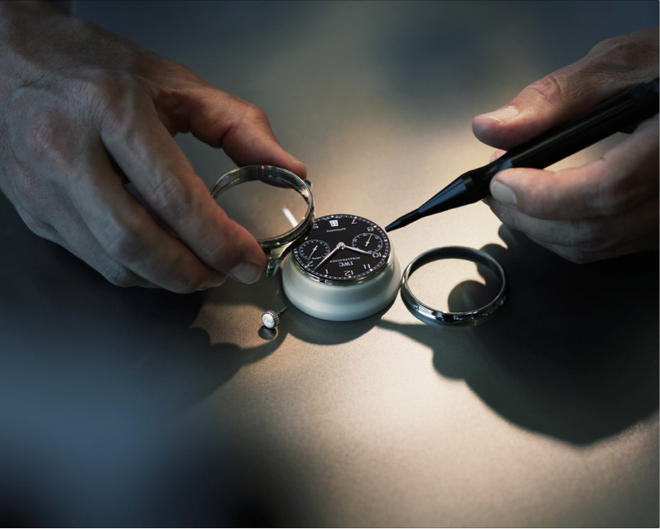 What I also saw was the family feeling that we have here: being the only watchmakers in German-speaking Switzerland at that time, there’s a very different state of mind in the watchmakers here; the whole company, it’s really a very large family. Betty: What personal qualities do you need to be a good watchmaker? Christian: Passion for your work. I always ask myself, 'What would the customer expect?' It took me nine months and 13 days for me to get my first IWC watch. When I was working on it, I asked myself what I expected from my own product. I now own a few IWCs  – I live the brand, I want to give them the same quality that I give myself. This is what pushes me to build our watches to the best of my ability.