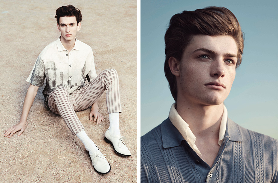 Left: Dolce & Gabbana Right: Dunhill. Photography Stefan Heinrichs, Styling David St John-James