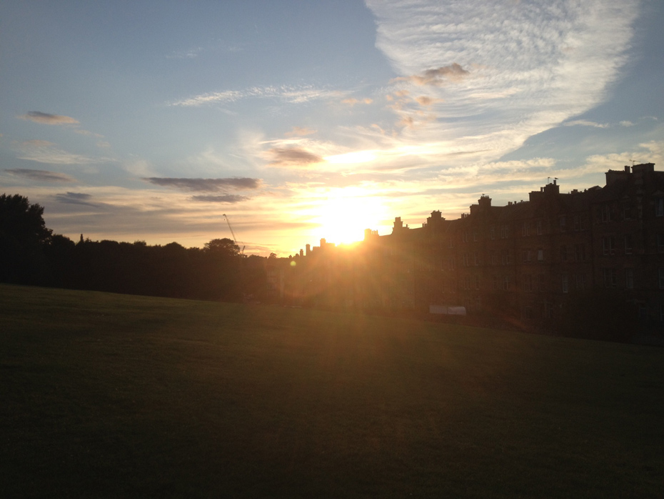 Edinburgh at sunset