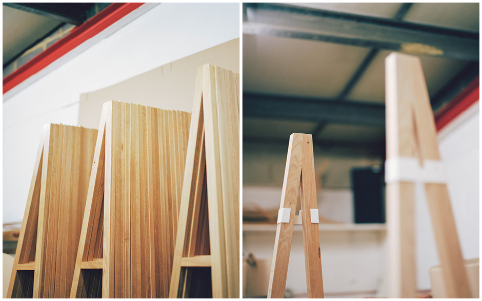 a frame as and metal brackets