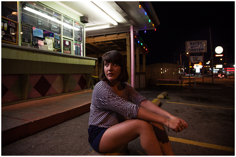 caitlin rose outside bobby's dairy dip
