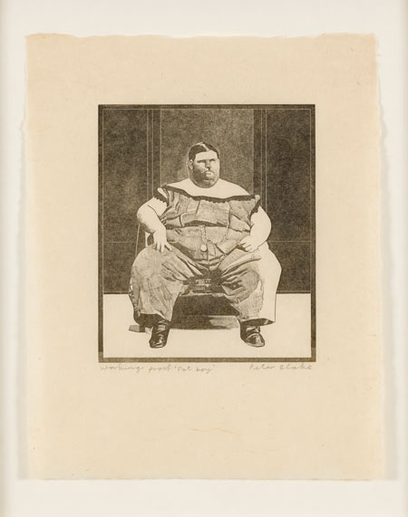 Below: Fat Boy, 1974-78 © Peter Blake and Paul Stolper Gallery London