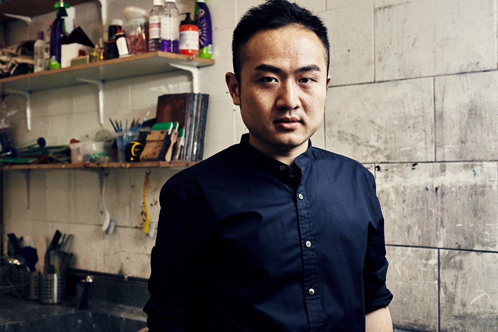 Jack Tsai in his east London studio