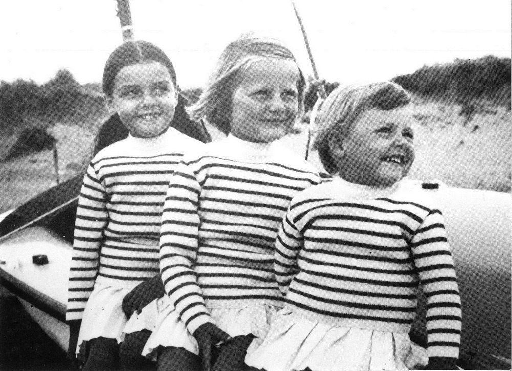 Pascale, Véronique and Nathalie – the children of Bernard Bonte, President of Saint James, 1976