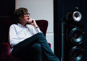 Thurston Moore speaking at a Bowers &amp; Wilkins event in partnership with The House of St Barnabas, in the club's Listening Room. Photo – Ania Shrimpton