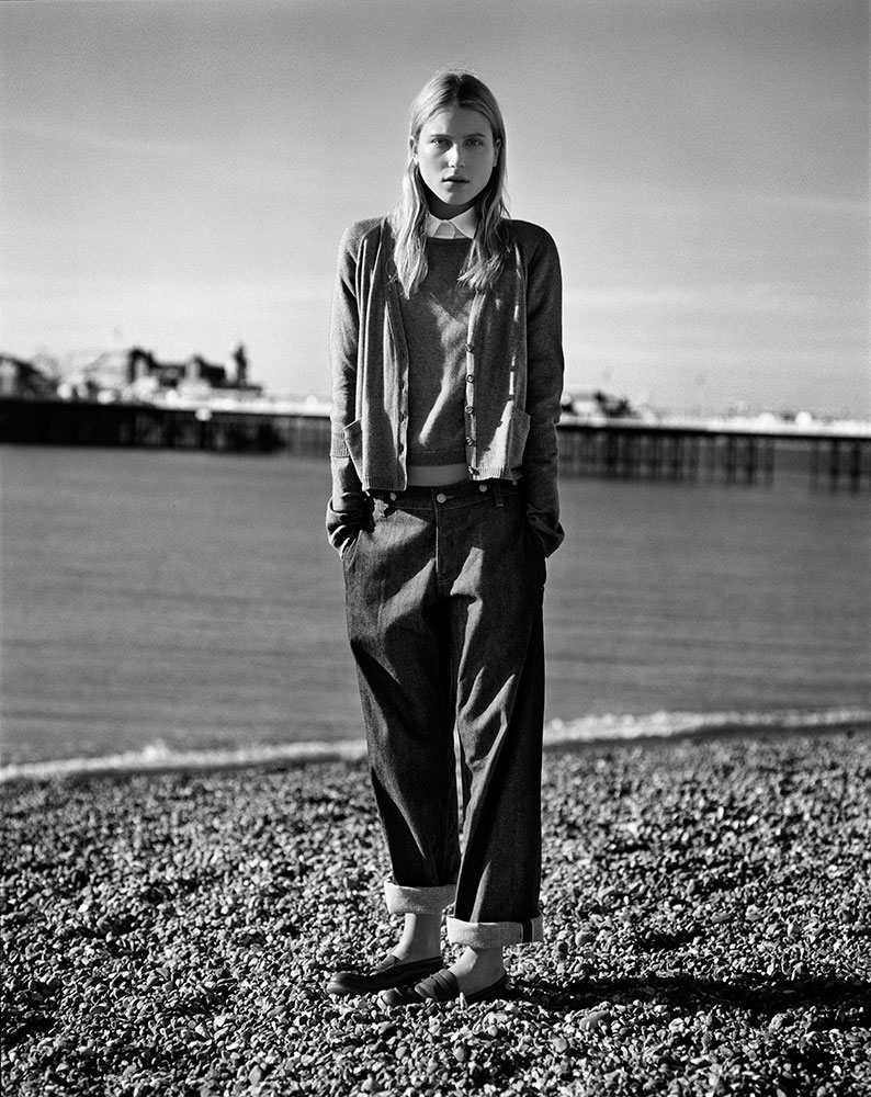Dree Hemingway in Brighton by Alasdair McLellan for Margaret Howell SS11